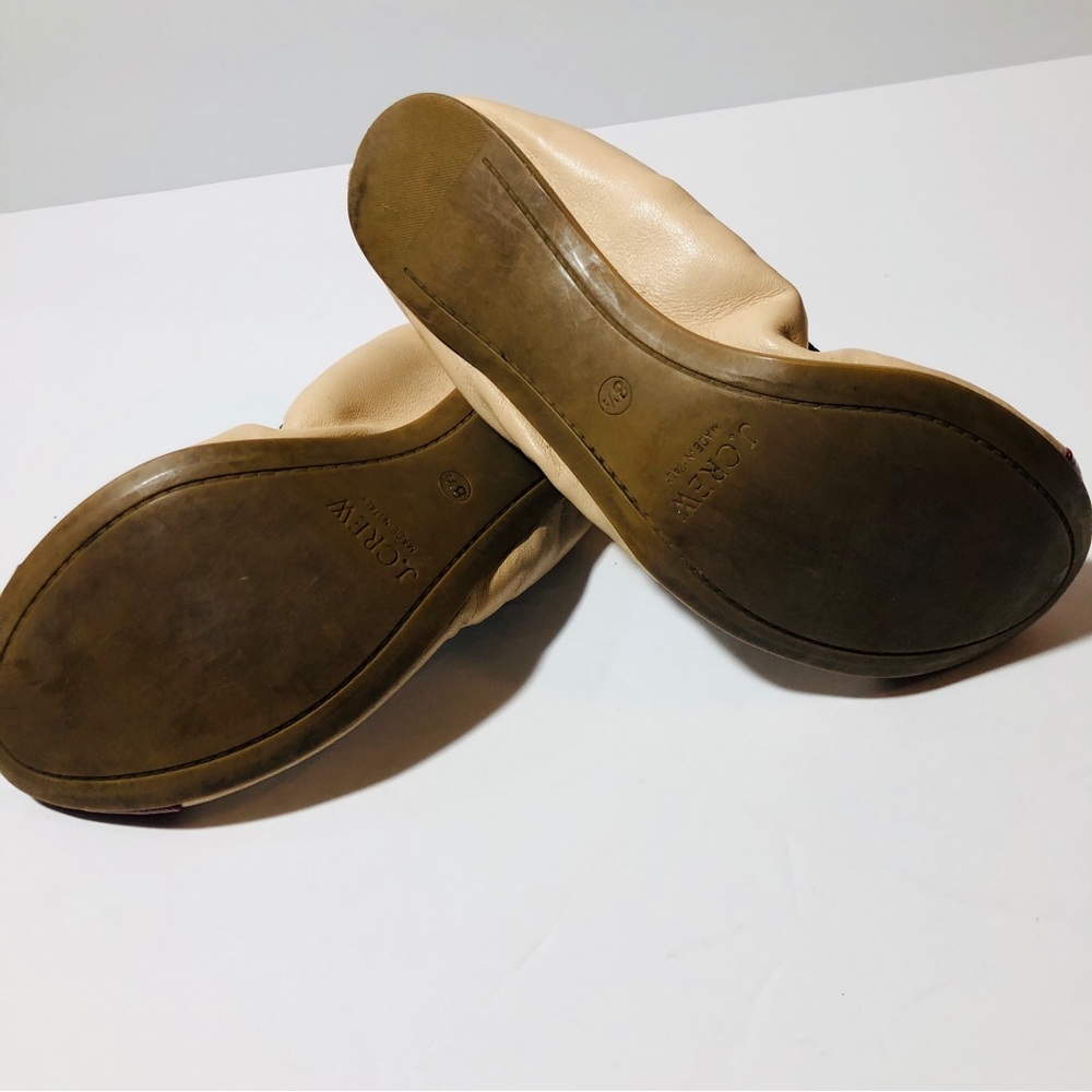 J Crew Mika Leather Ballet Flats Size 8.5 - Picture 6 of 7